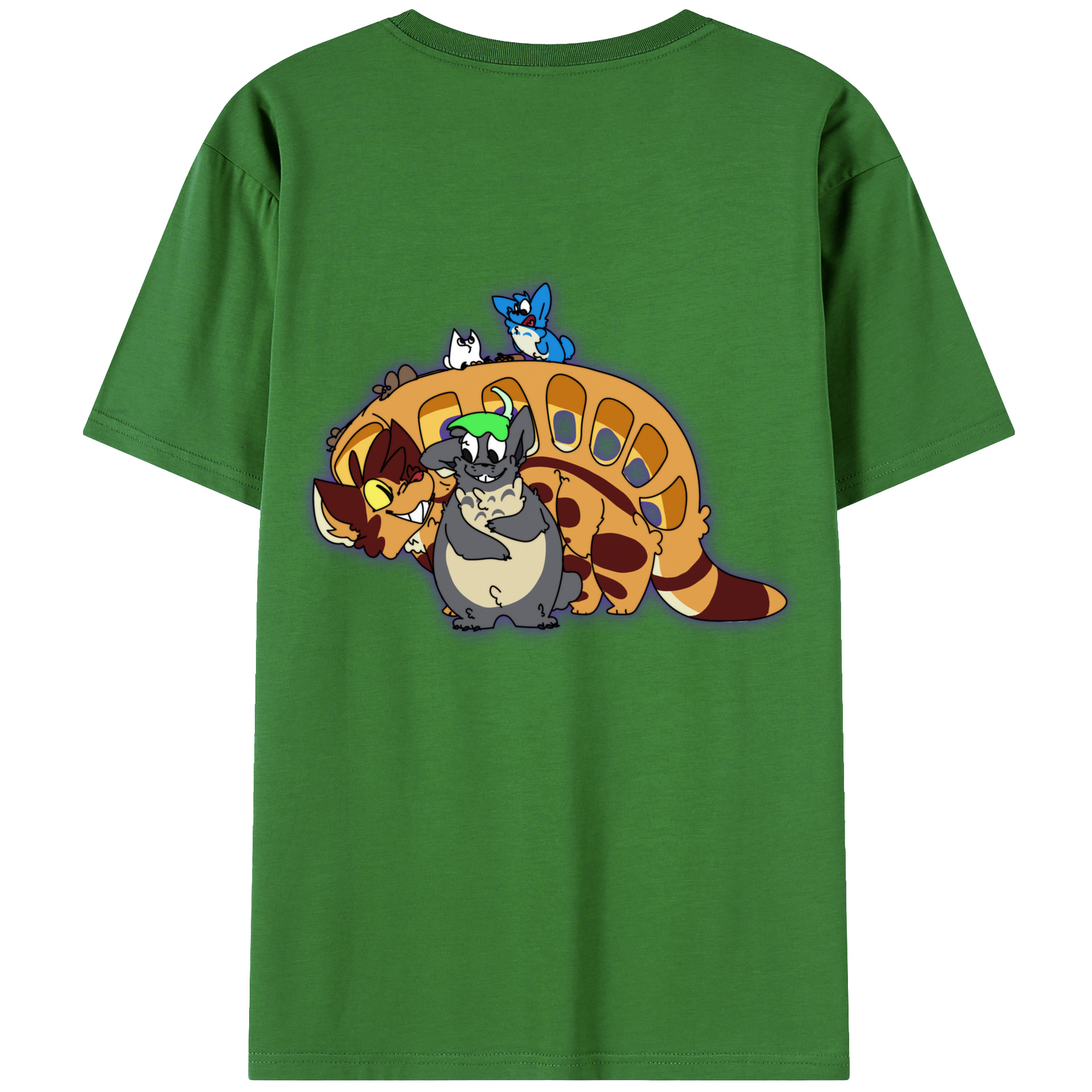 （画像用） となりのトトロ 草壁メイ 草壁サツキ My Neighbor Totoro Satsuki Kusakabe Mei Kusakabe レディース半袖Tシャツ(バックプリント)